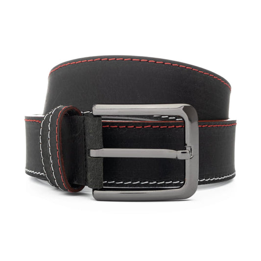 curea-barbati-piele-naturala-negru-King