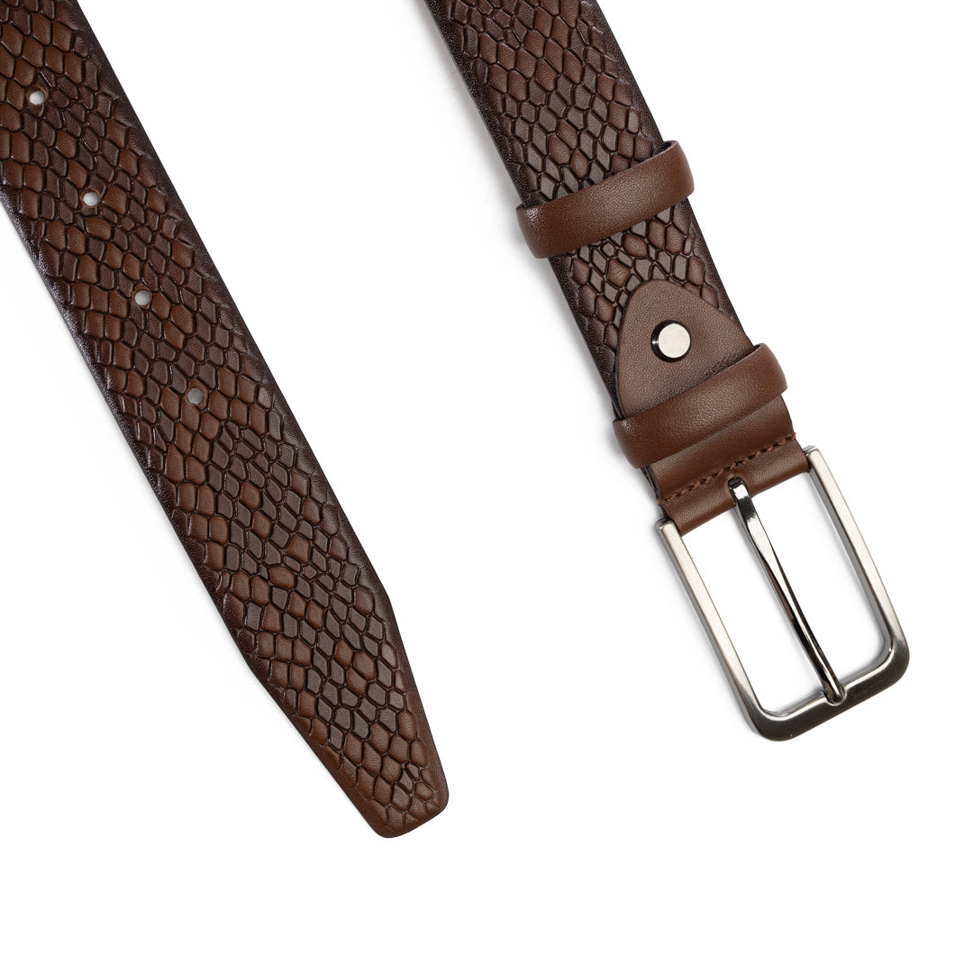 Curea-barbati-piele-naturala-maro-Snake2.jpg