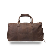 Пътна/фитнес чанта от естествена кожа, тъмнокафява Travel Bag