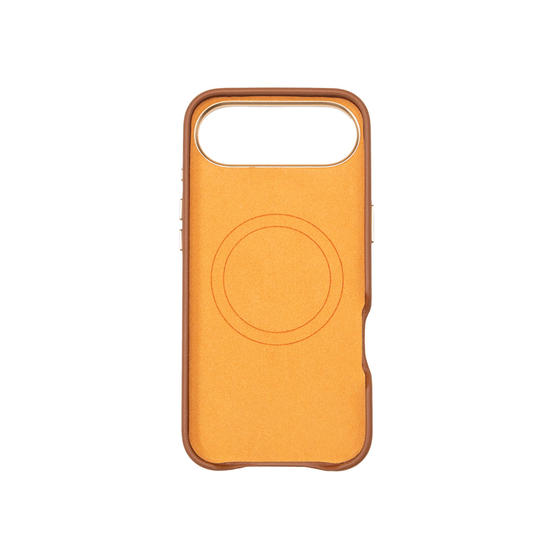 Husa telefon din piele naturala maro Iphone Air17