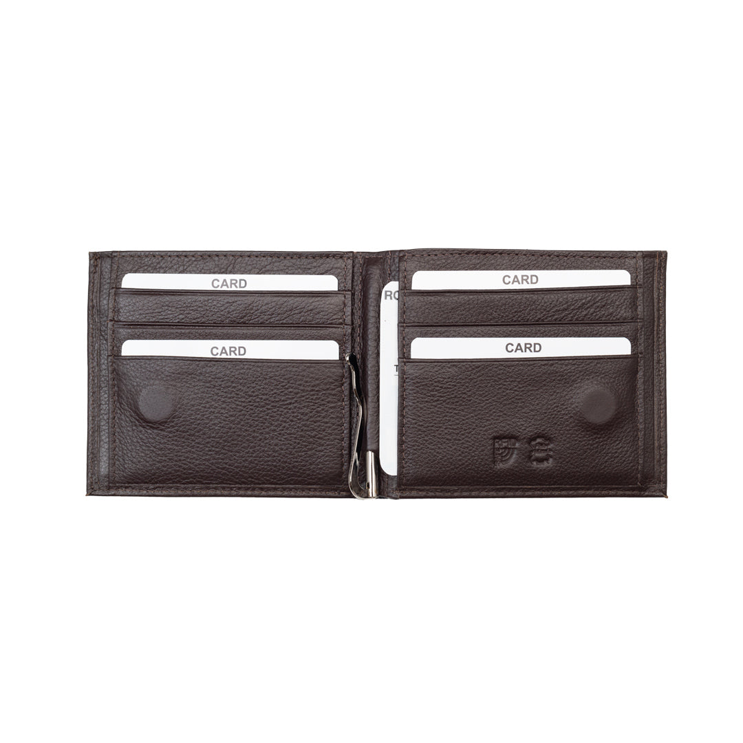 Portofel barbati din piele naturala maro Doris,protectie RFID