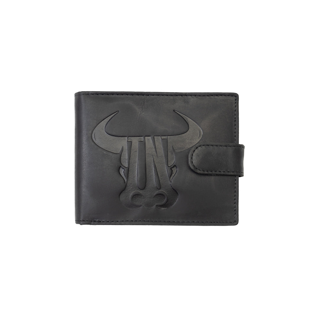 Мъжки портфейл от естествена кожа, черен, марка Toro