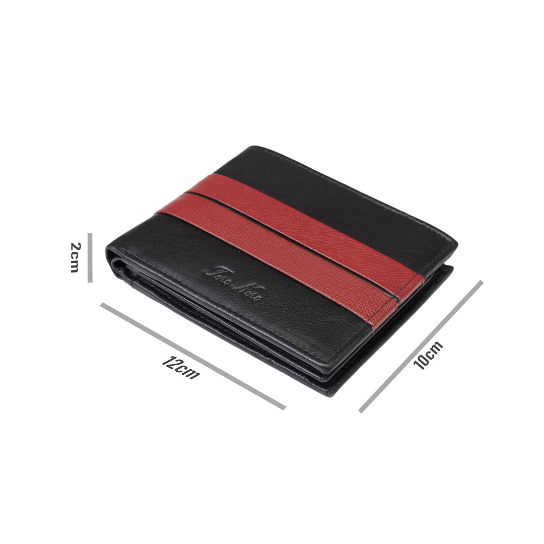 Мъжки портфейл от естествена кожа черен Carol, RFID защита