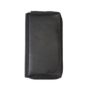 Дамски портфейл от естествена кожа черен Ina, RFID защита